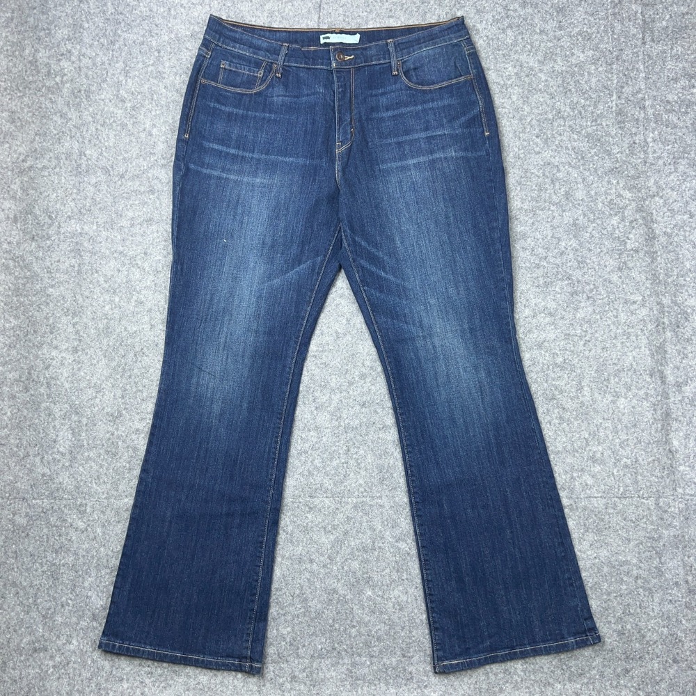 Levi's Jeans Womens‎ 16 Blue 515 Boot Cut Stretch Dark Wash Denim Pants 36x32